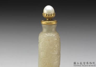 图片[2]-Jade snuff bottle with qilin beast, phoenix, tortoise, and dragon decoration of the Four Spirit animals (set of four), Qing dynasty, 18th century-China Archive